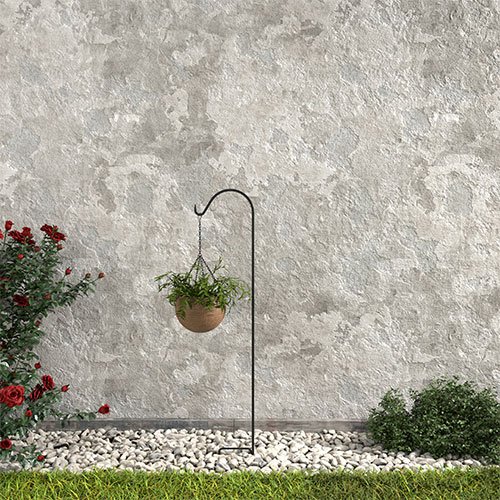 64 in. Black Steel Traditional Shepherd Hook - Peak Products (USA)